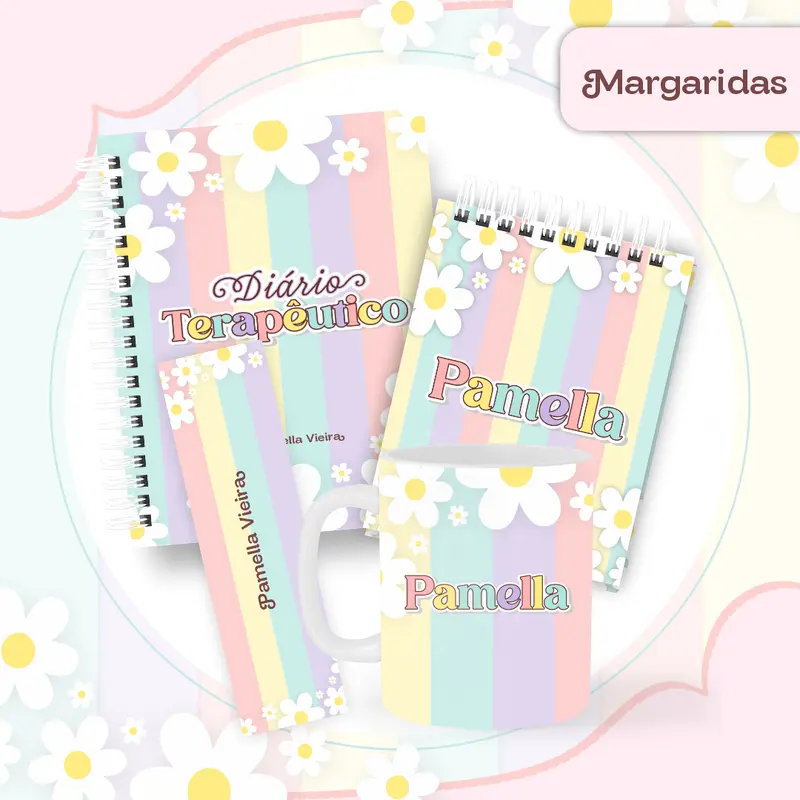Kit Terapêutico Margaridas -  Personalizado